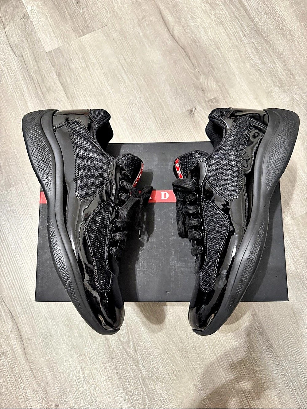 Prada America's Cup Sneakers Black Sneakers US 13